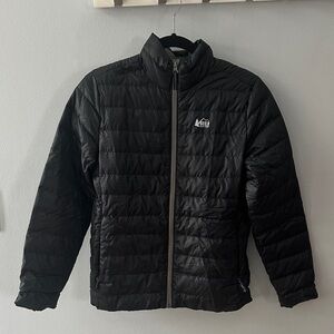 REI Kids’ 650 Black Down Puffer Jacket - L 14-16